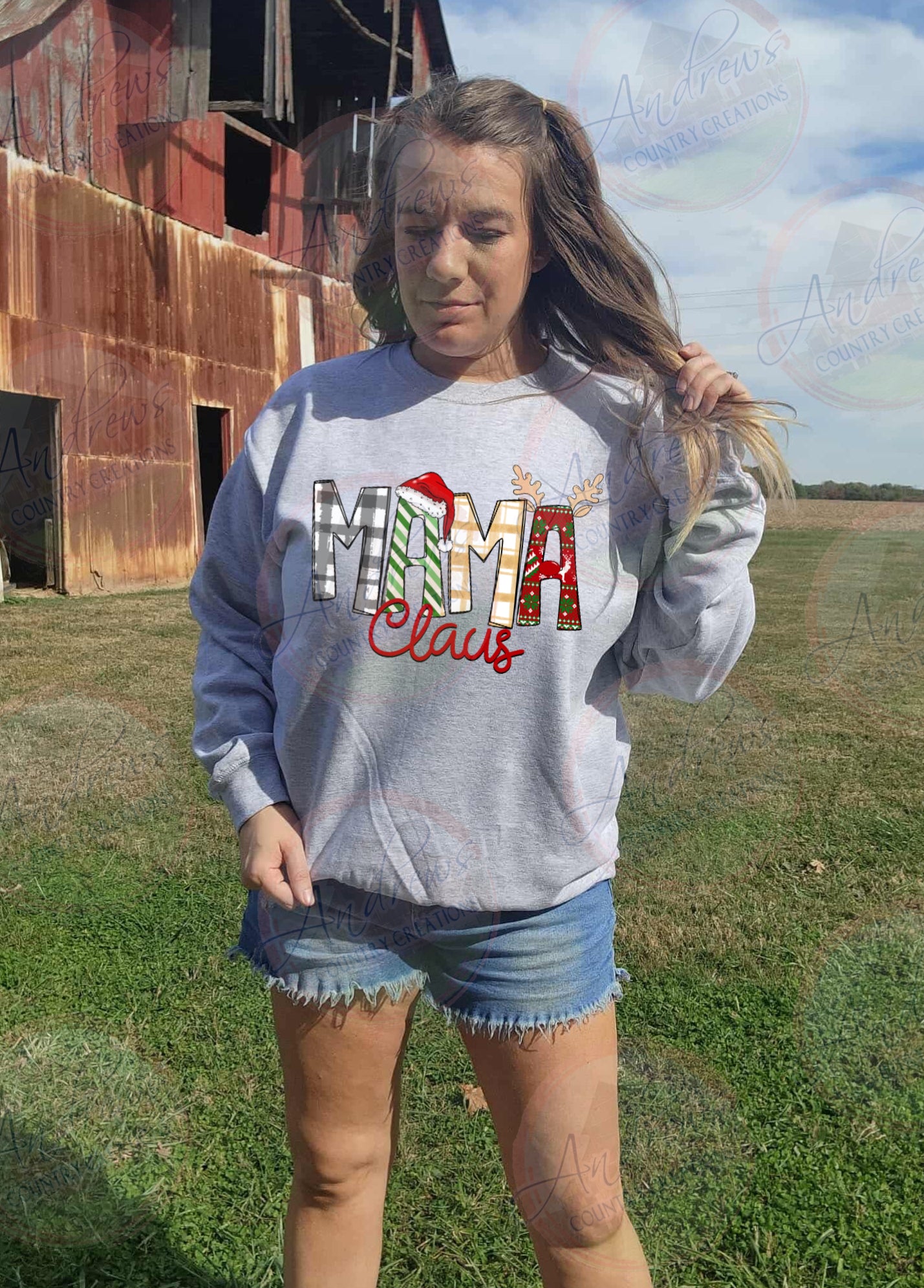 Mama claus- Christmas Crewneck sweatshirt