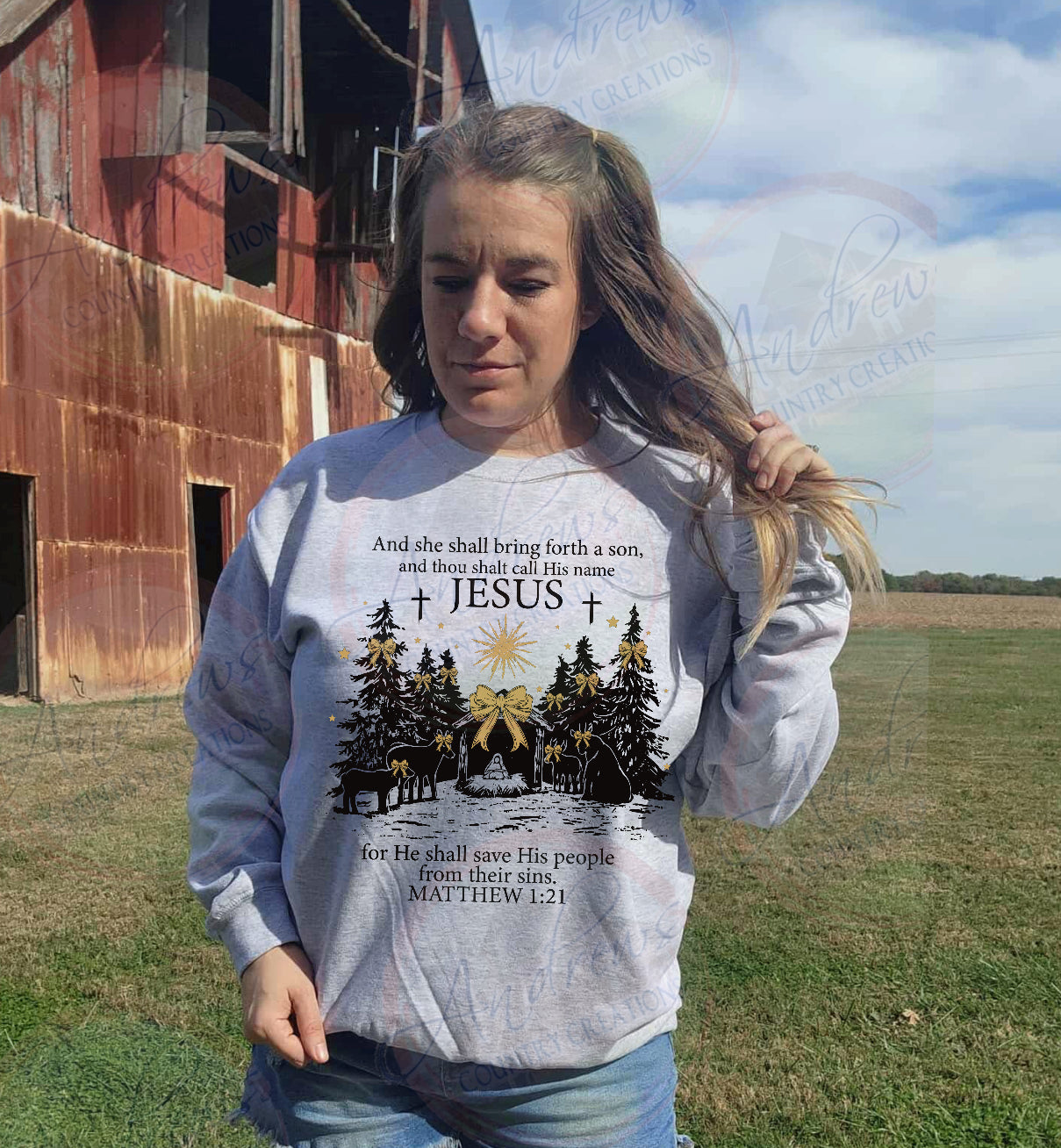 Matthew 1:21- crewneck