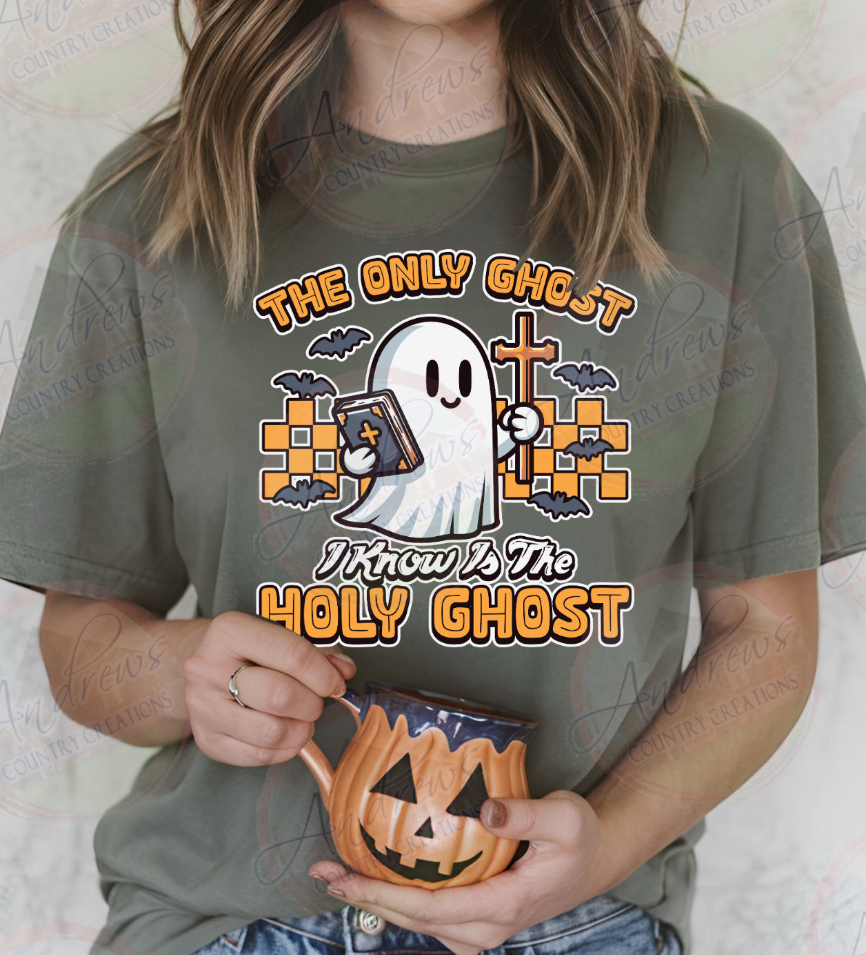 Only ghost is the Holy ghost -green- comfort colors