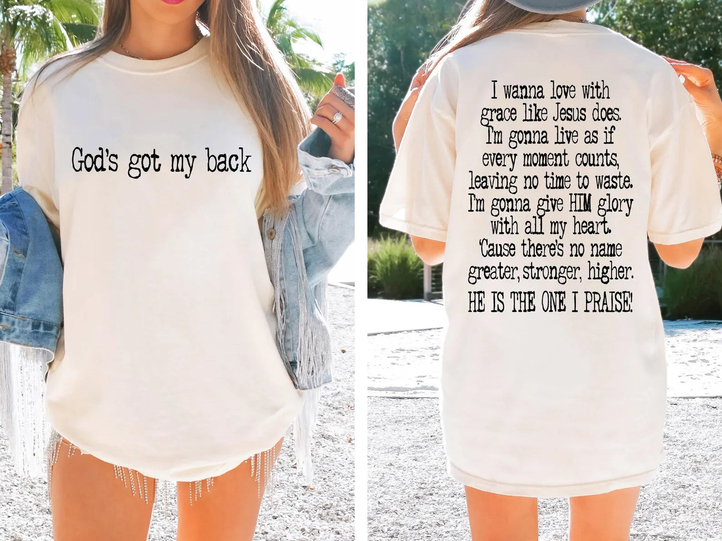 God’s got my back- comfort colors tee
