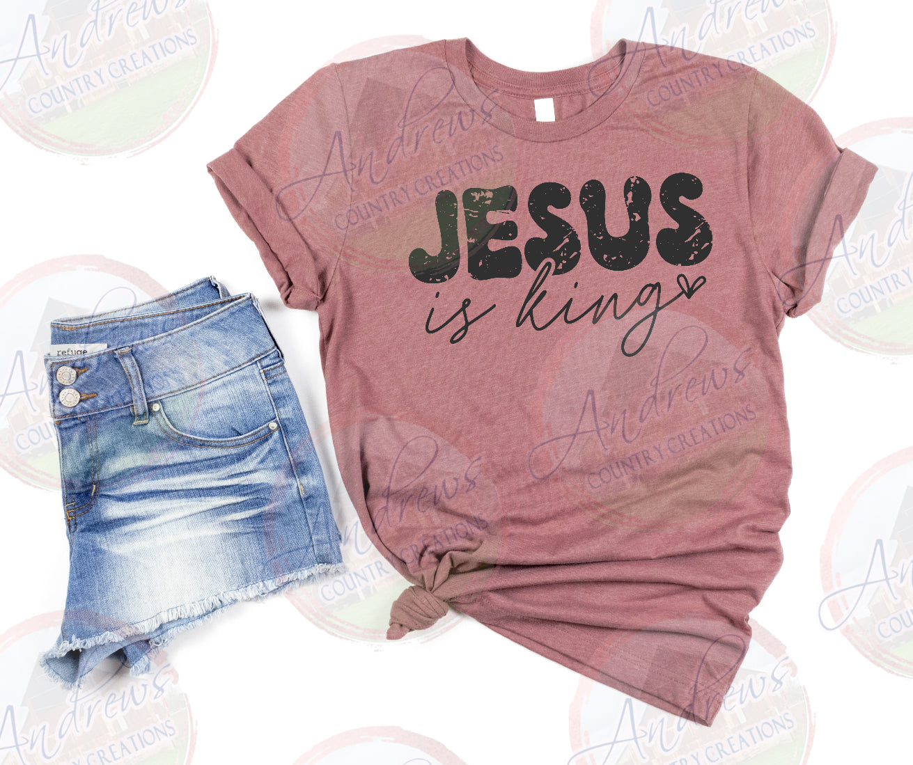 Jesus is king- Bella canvas tee