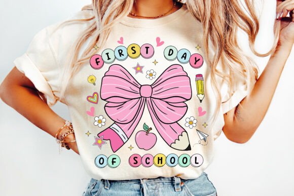 first day of school- bow