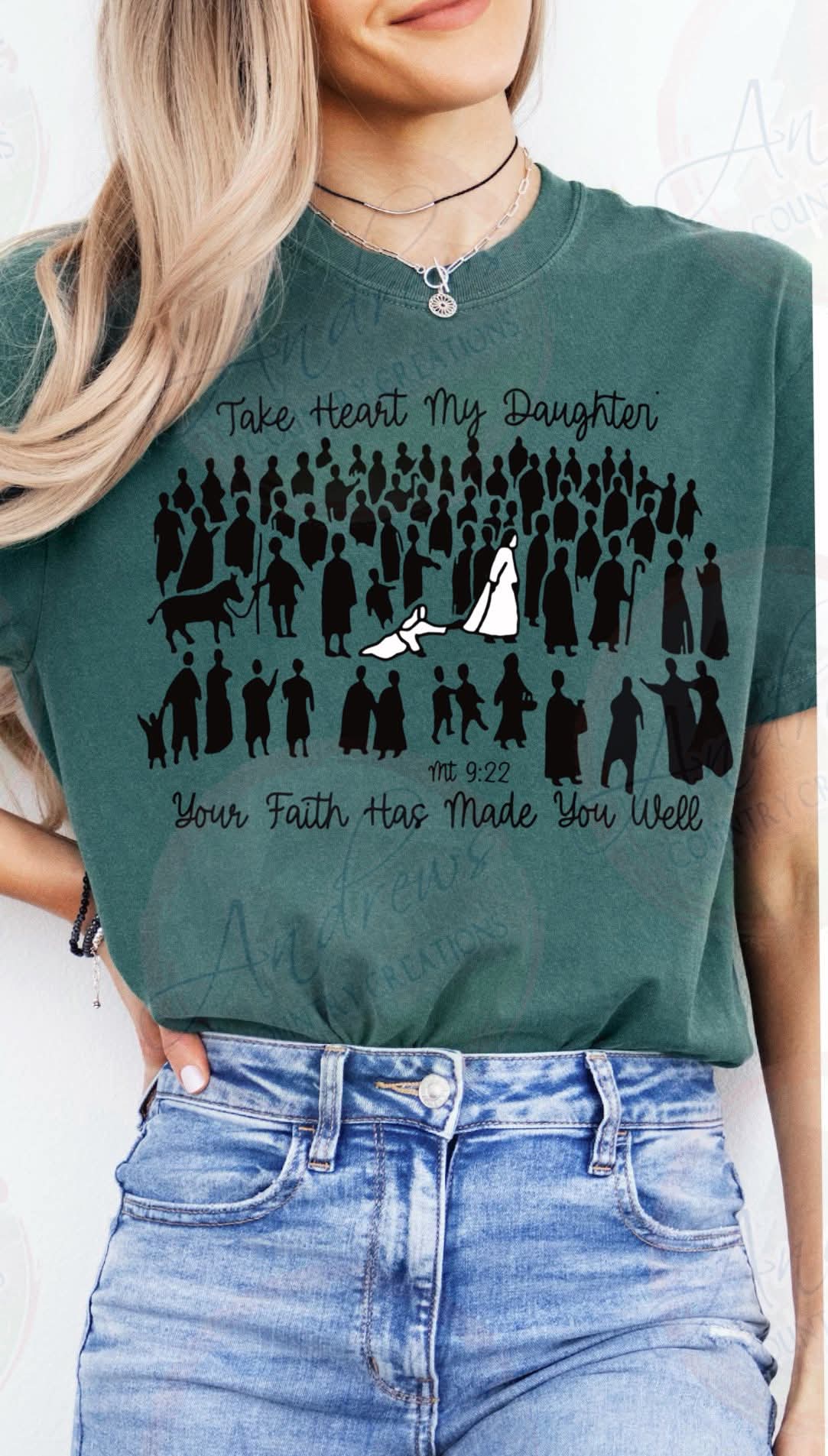 Your faith has made you well- comfort colors tee