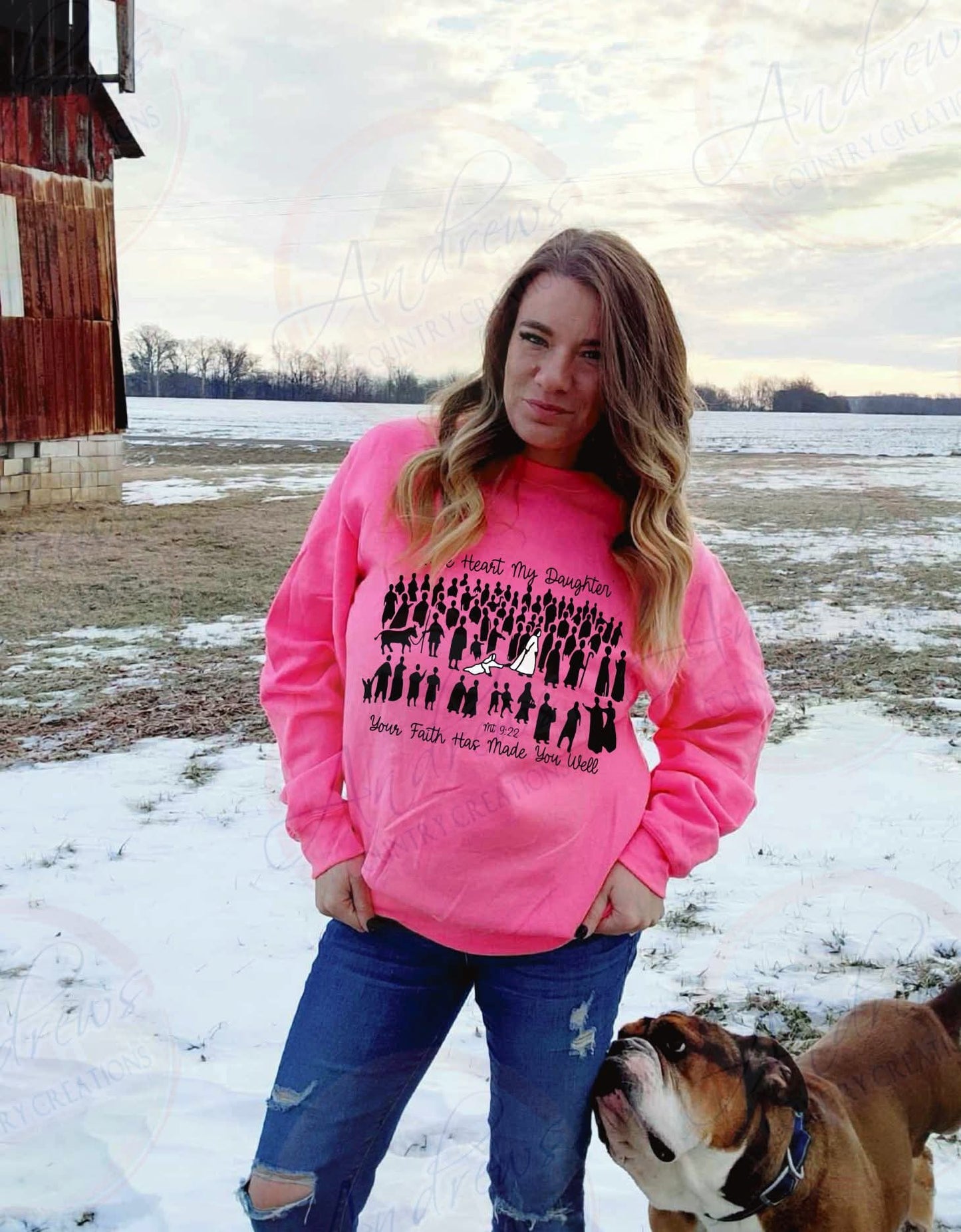 Your faith has made you well- crewneck