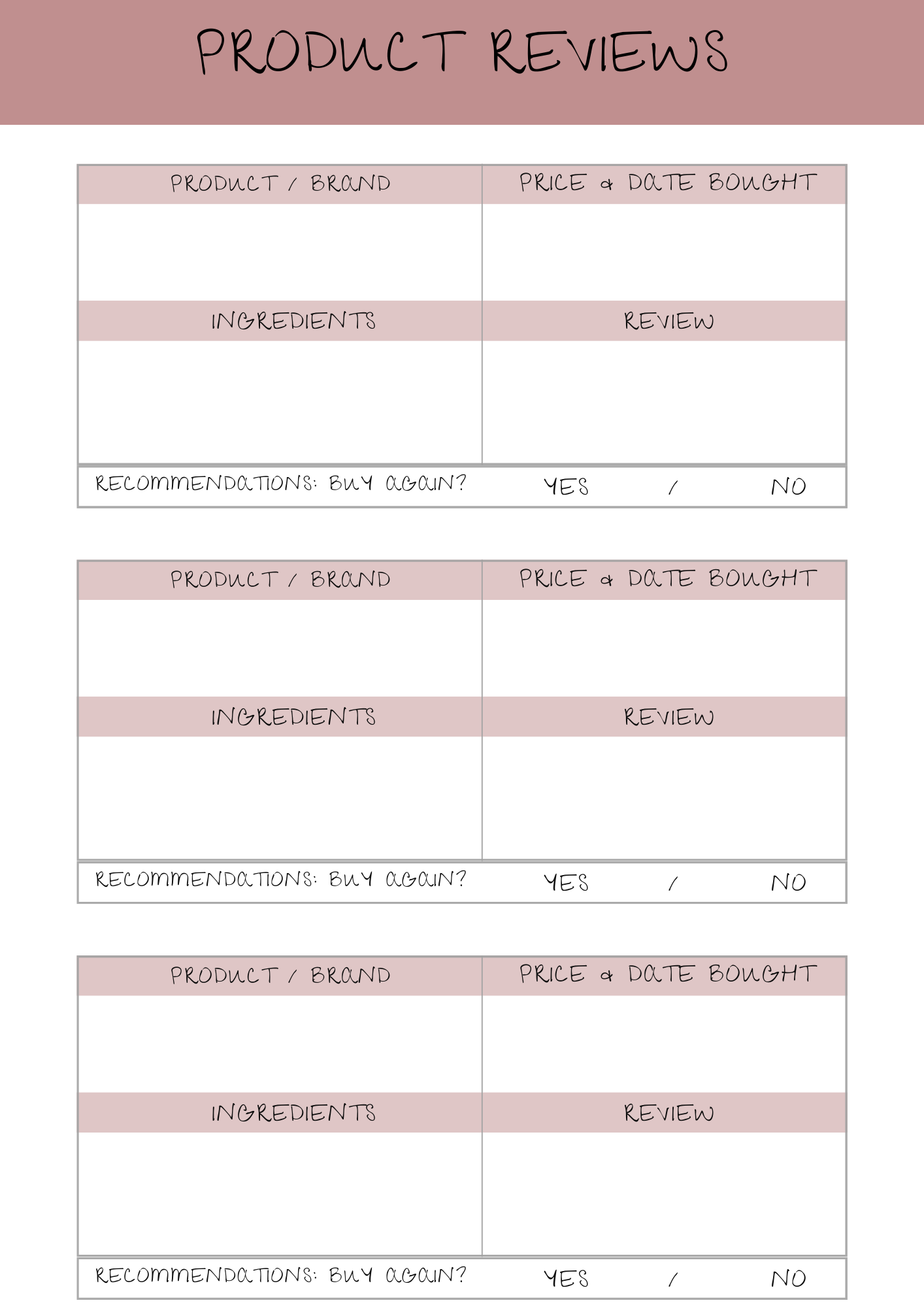 SelfCare planner- Digital download