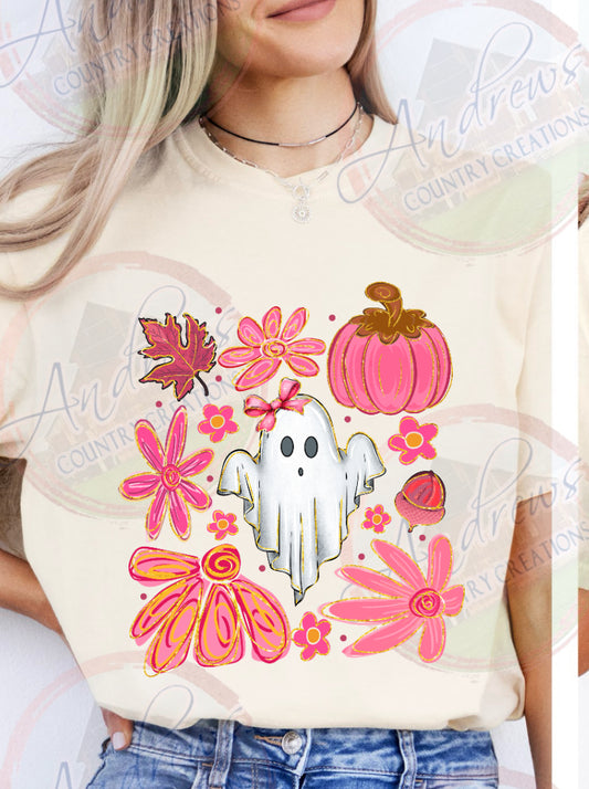 Pink Halloween- comfort colors