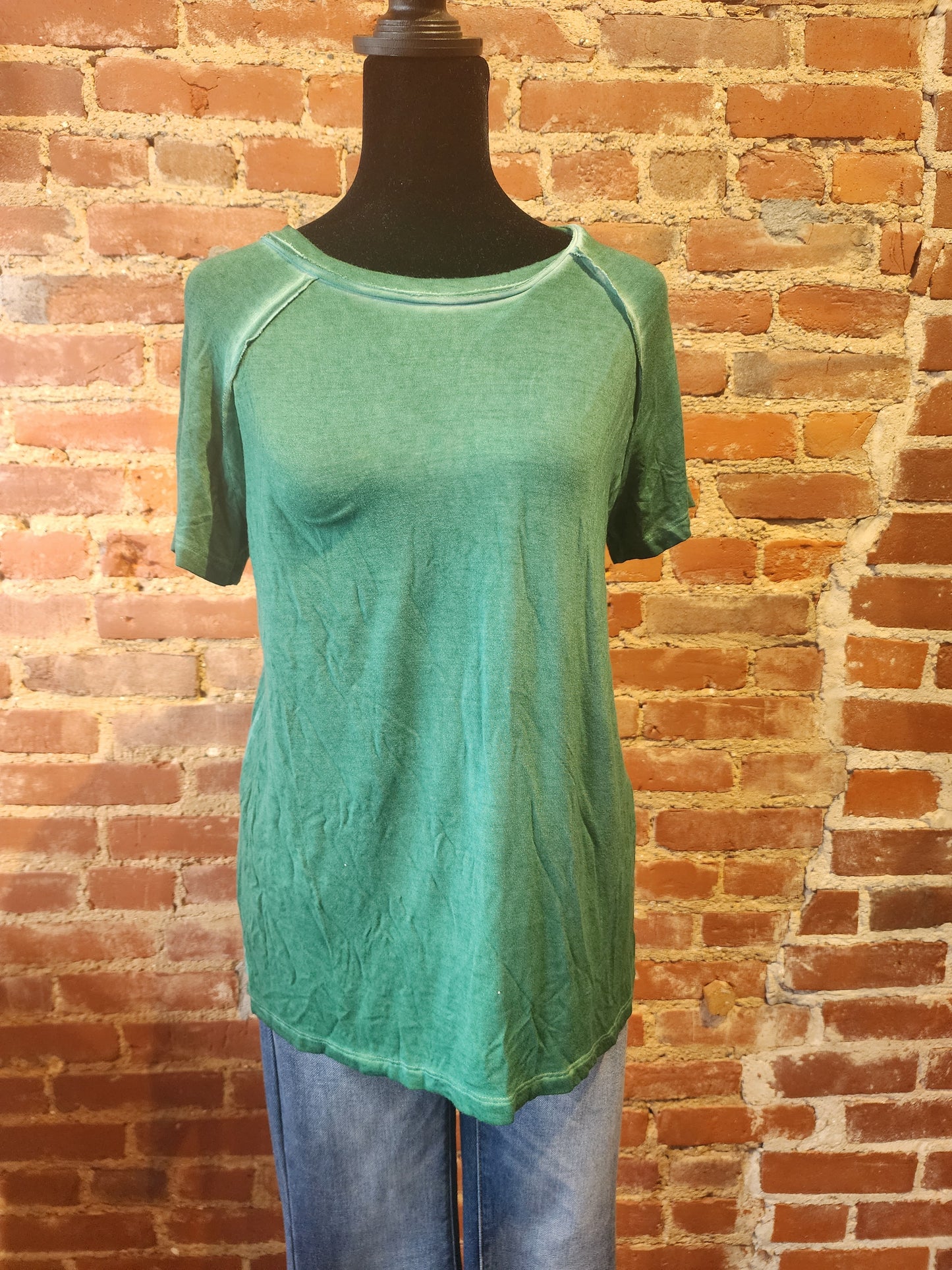 Green soft basic t