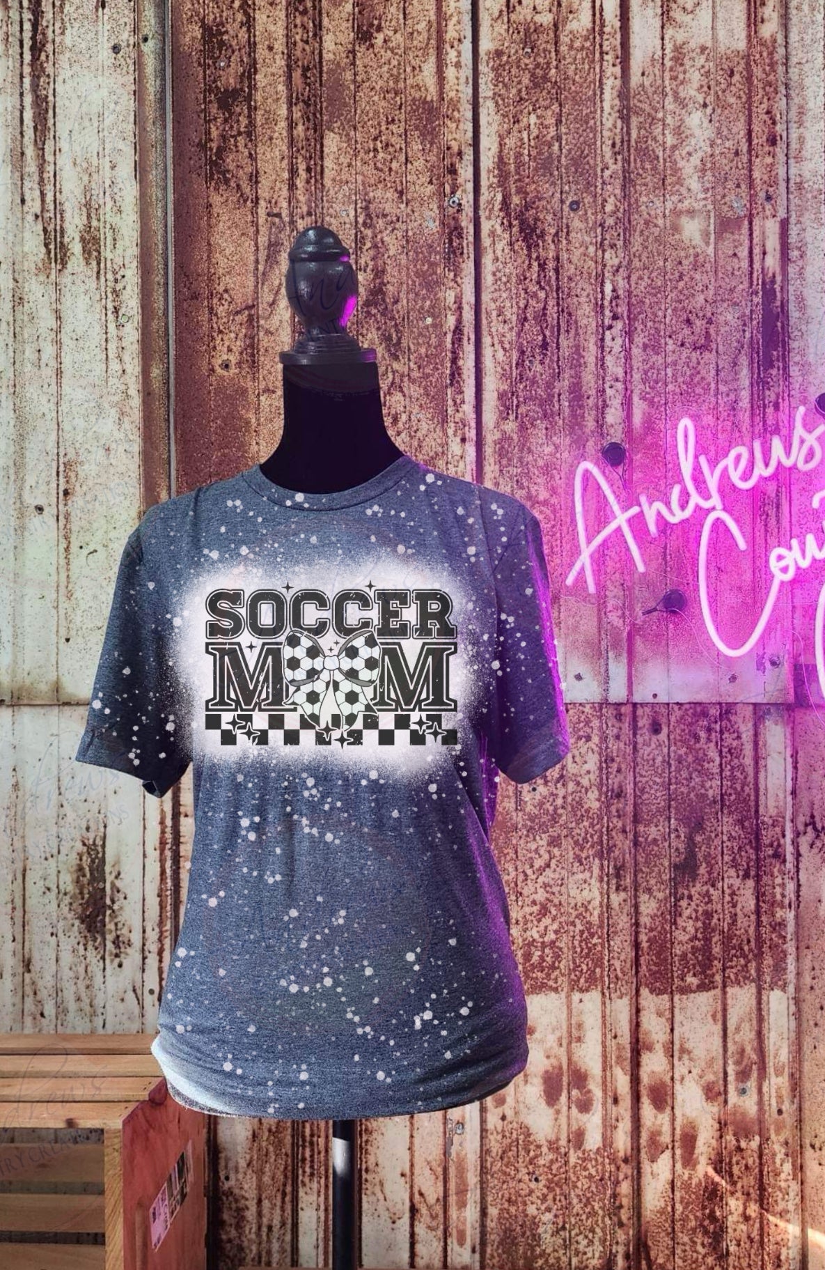 Soccer mom- bleached tee