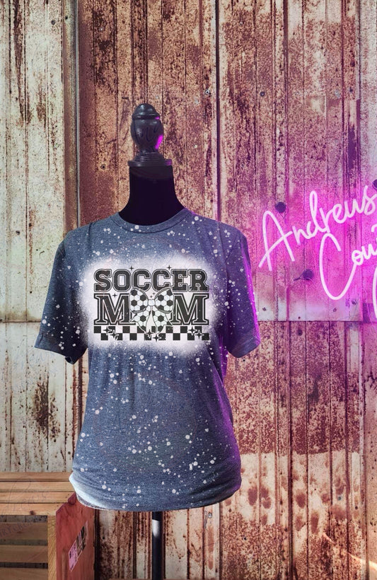 Soccer mom- bleached tee