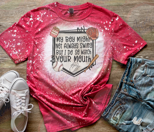 I swing- bleached tee