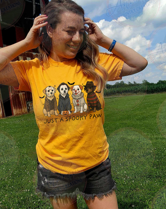 Halloween  pups- comfort colors