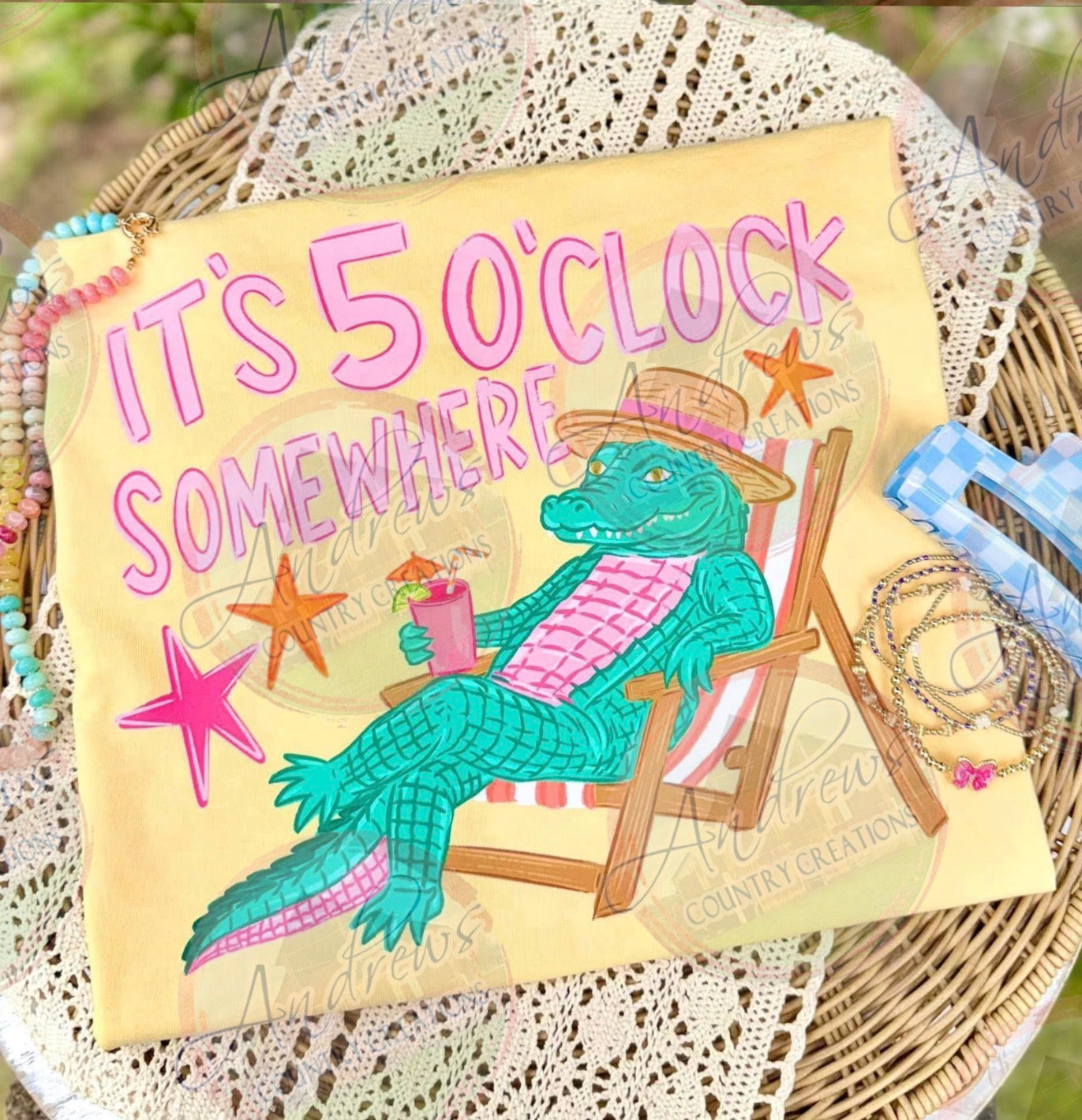 5 o’clock somewhere -comfort colors