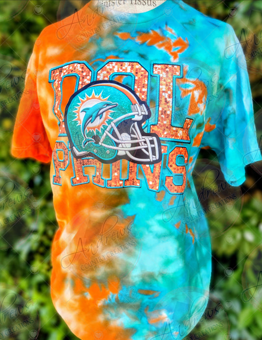Football- hand dyed **ALL 32 N.F.L teams available —Please Leave what team in notes at checkout