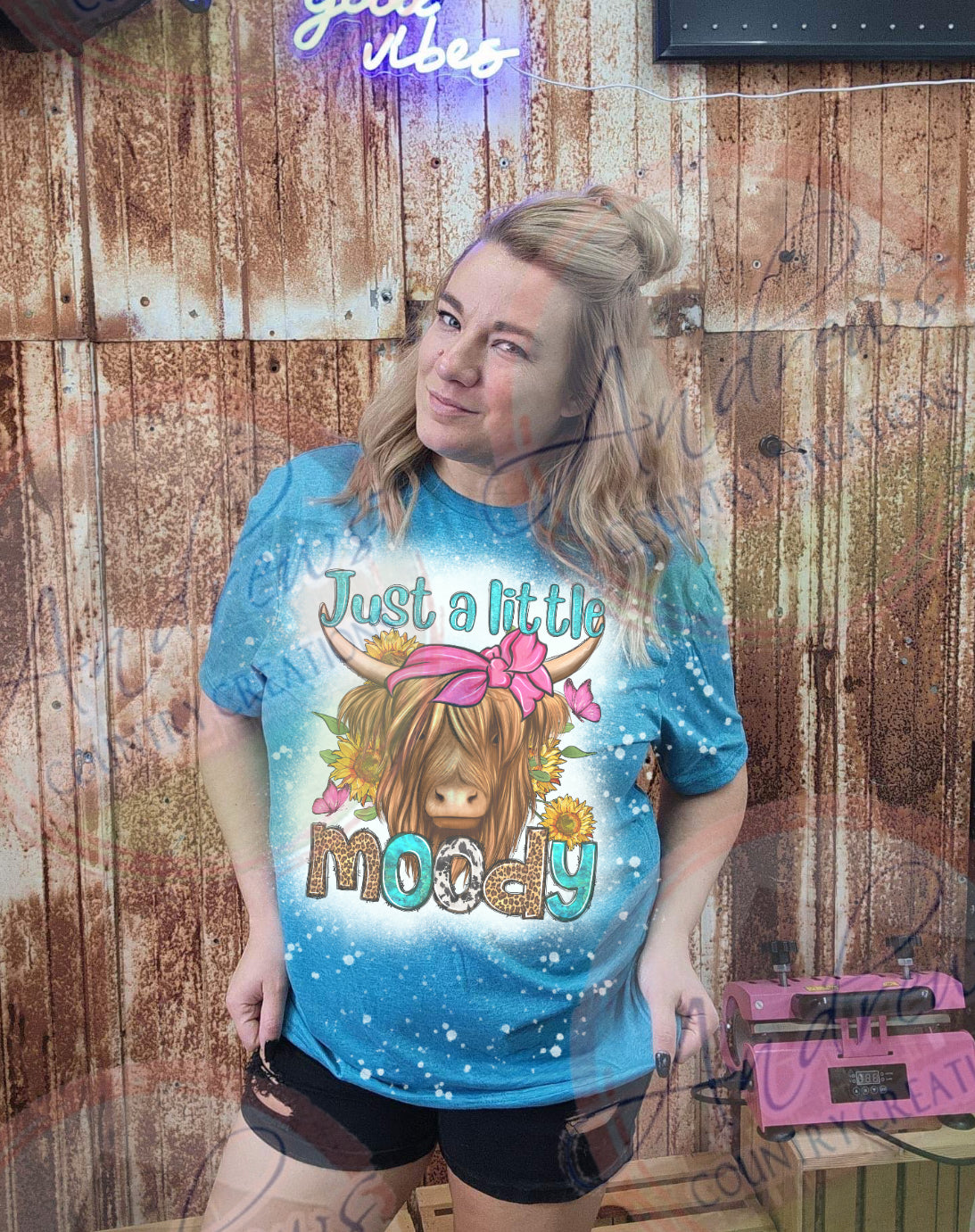 Moody- bleached tee