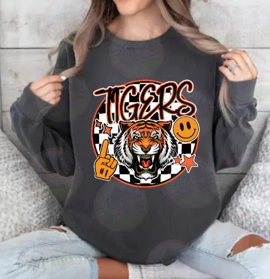 Tigers- Comfort Colors- Lighweight Crewneck Sweatshirt
