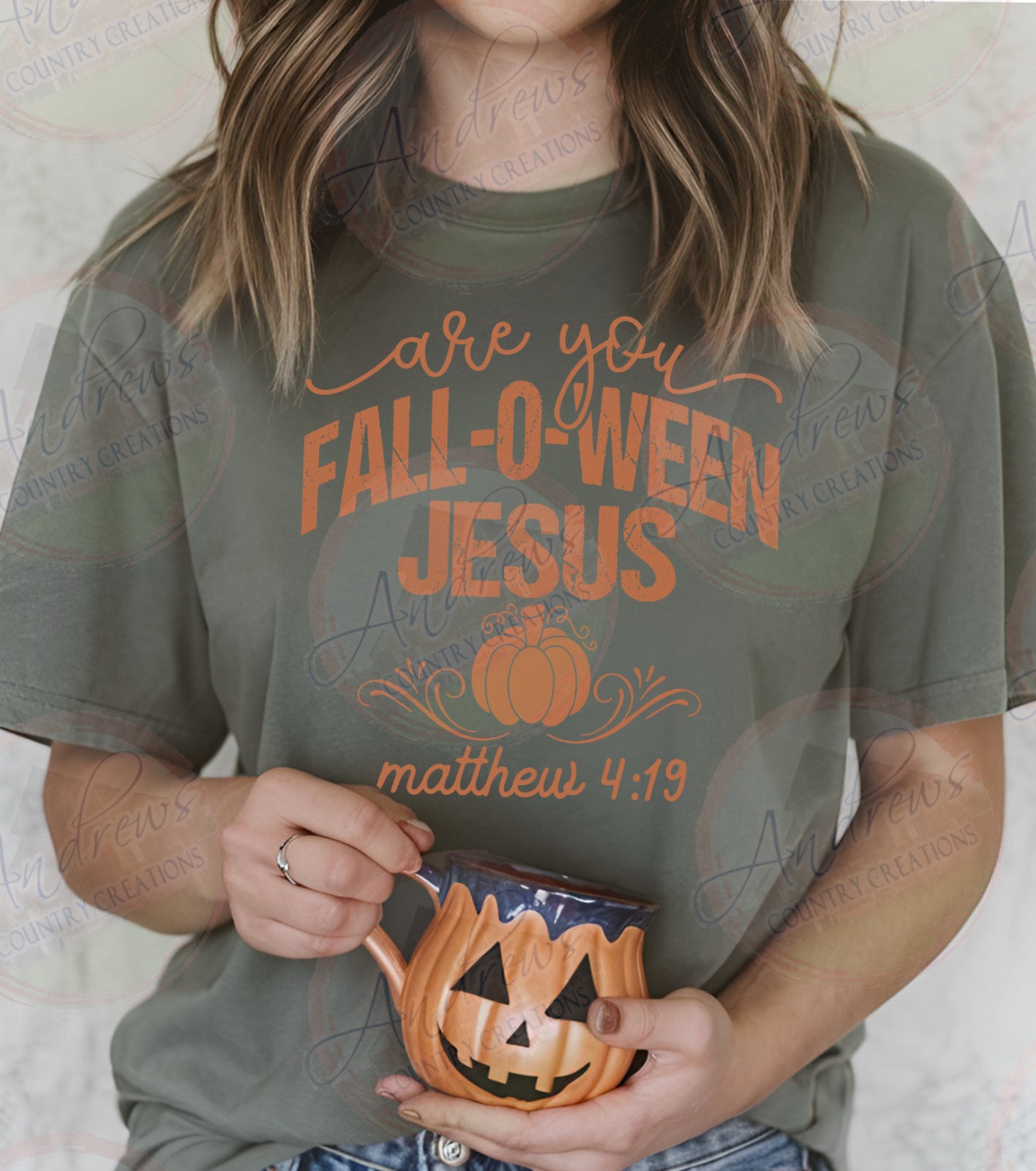 Fall-o-ween Jesus- comfort colors