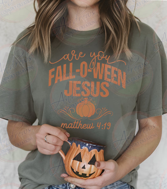 Fall-o-ween Jesus- comfort colors