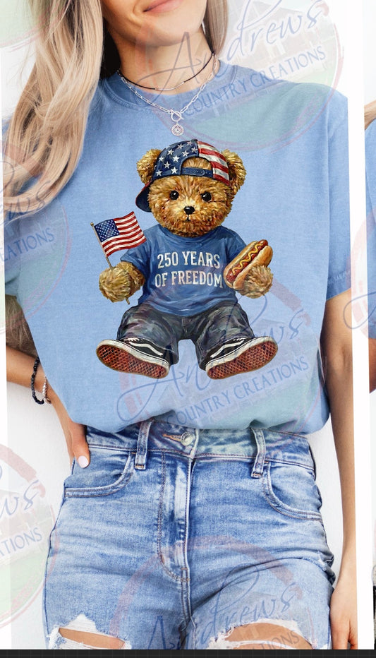 250 years-bear- comfort colors