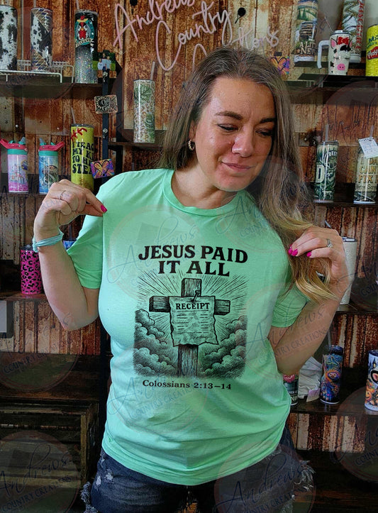 Jesus paid it all