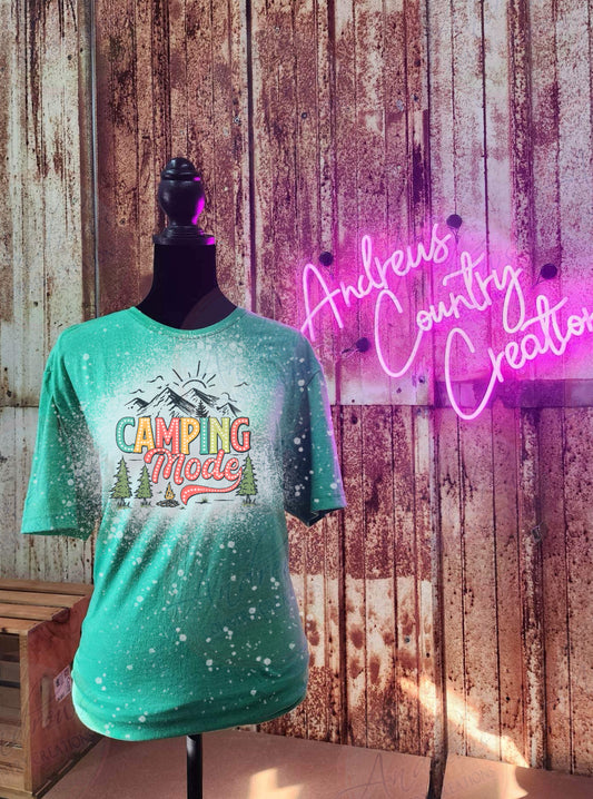 Camping mode- bleached tee