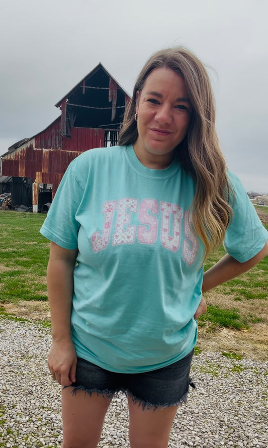 Sunday special- Jesus- faux embroidery -comfort colors