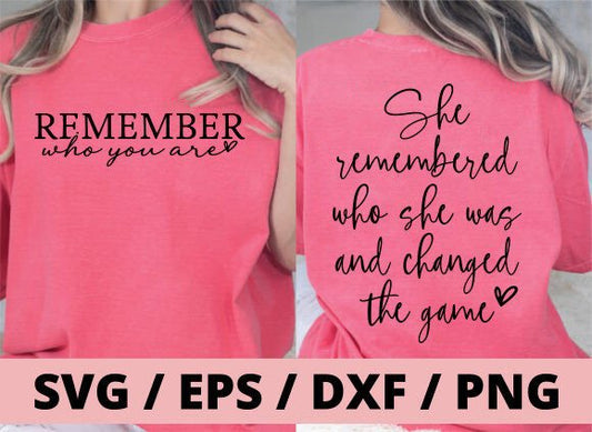 Remember who you are- comfort colors tee