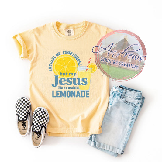 My Jesus making lemondade- adult and youth-comfort color brand