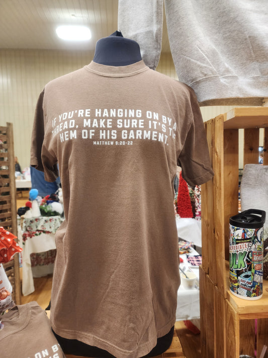 Hanging on by a thread- comfort colors- Medium