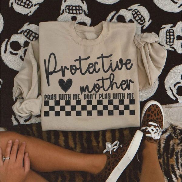 Protective mother- comfort colors tee