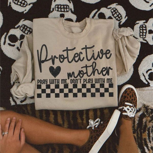 Protective mother- comfort colors tee