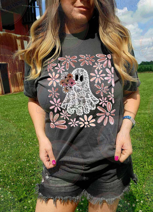 Lace ghost- comfort colors