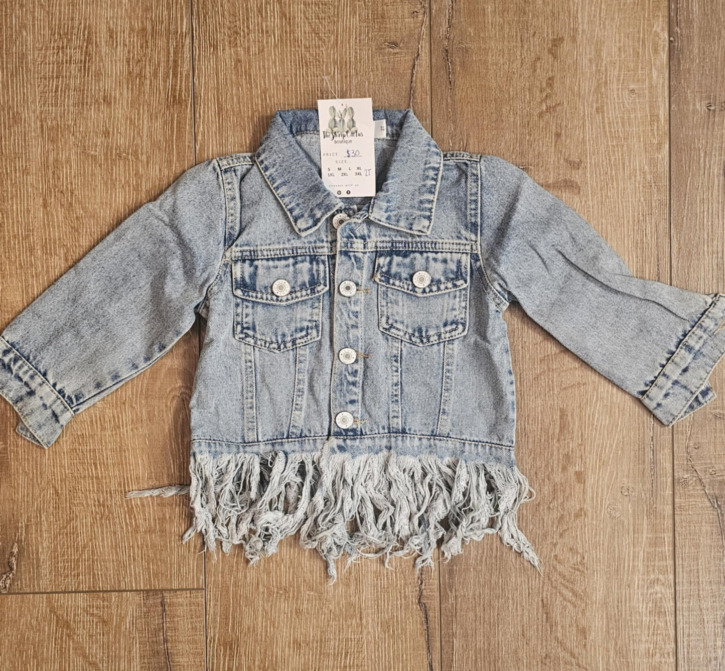 Frayed Jean Jacket- Kids