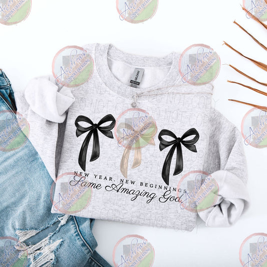 New year- same God- crewneck sweatshirt