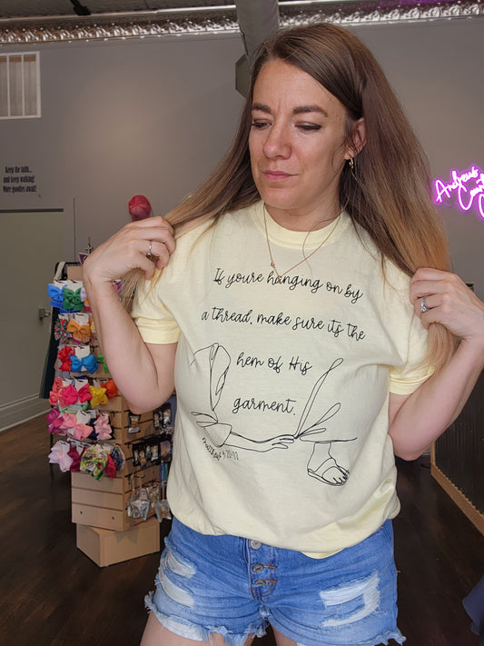 Hem of His garment- on comfort colors tee