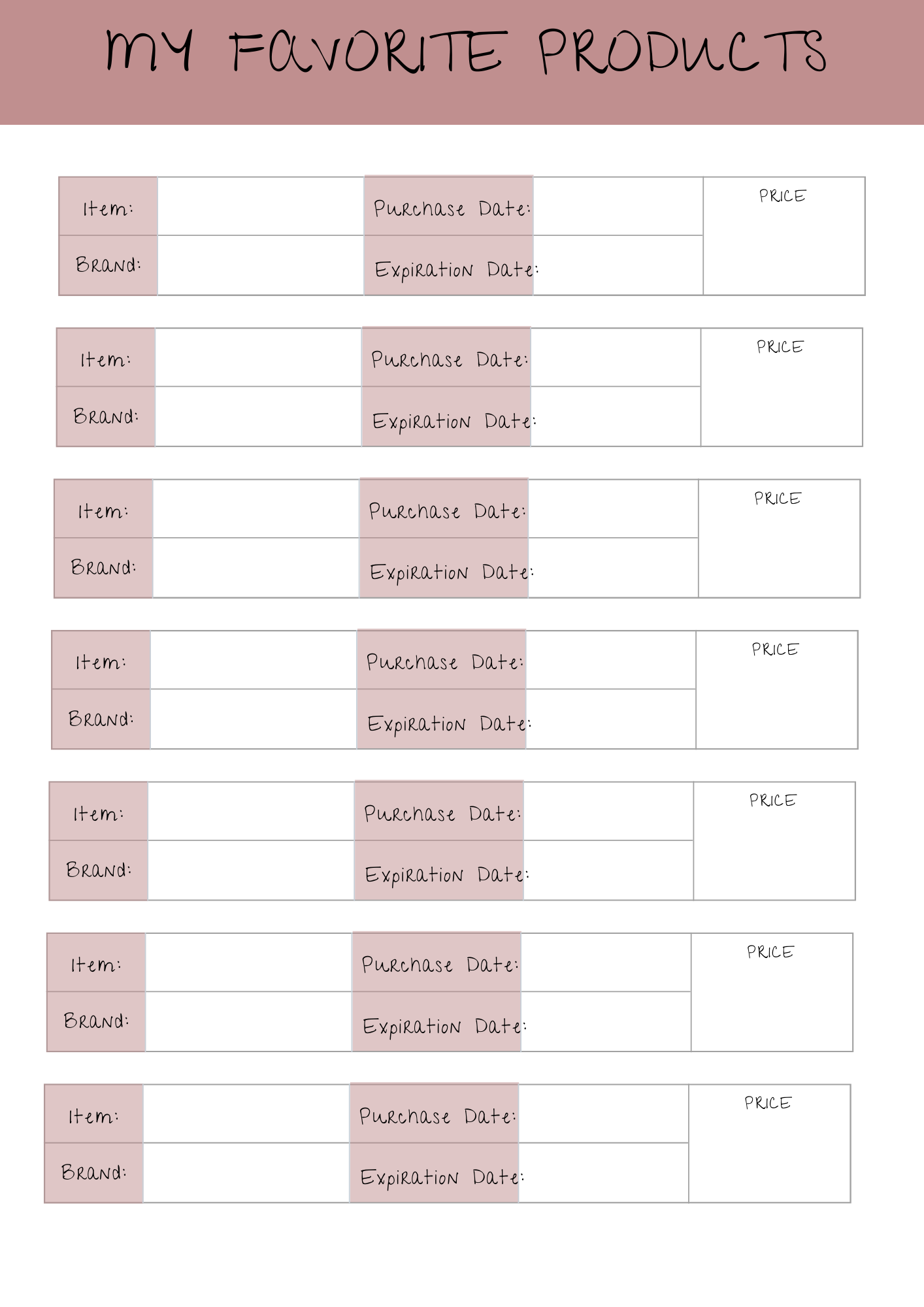 SelfCare planner- Digital download