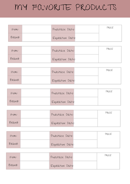 SelfCare planner- Digital download