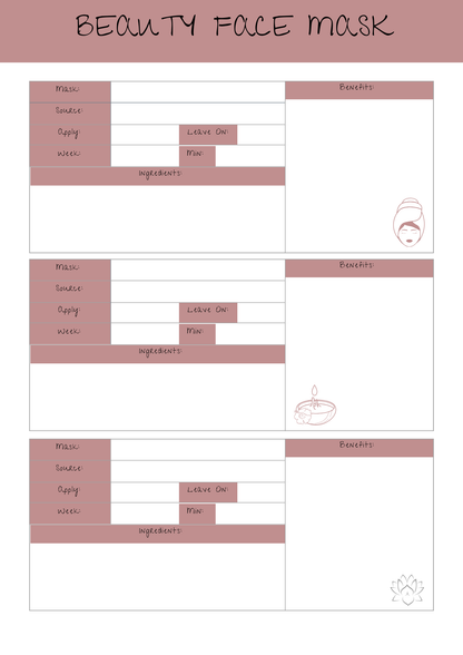 SelfCare planner- Digital download